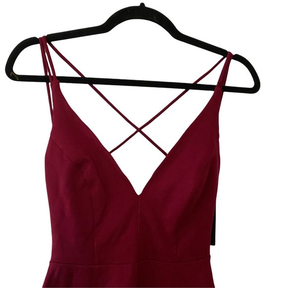 Lulus Believe in Love Strappy Back Skater Dress M NWT - Picture 5 of 11